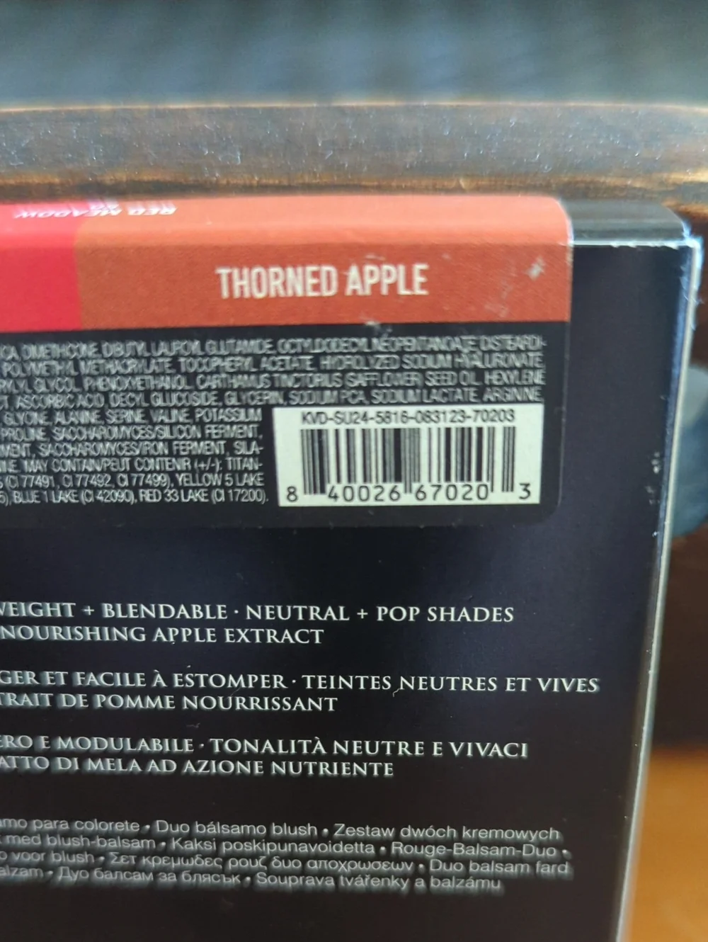 KVD Beauty Good Apple Blush Balm Duo Immortal & Thorned Apple 2 x 0.105 Oz